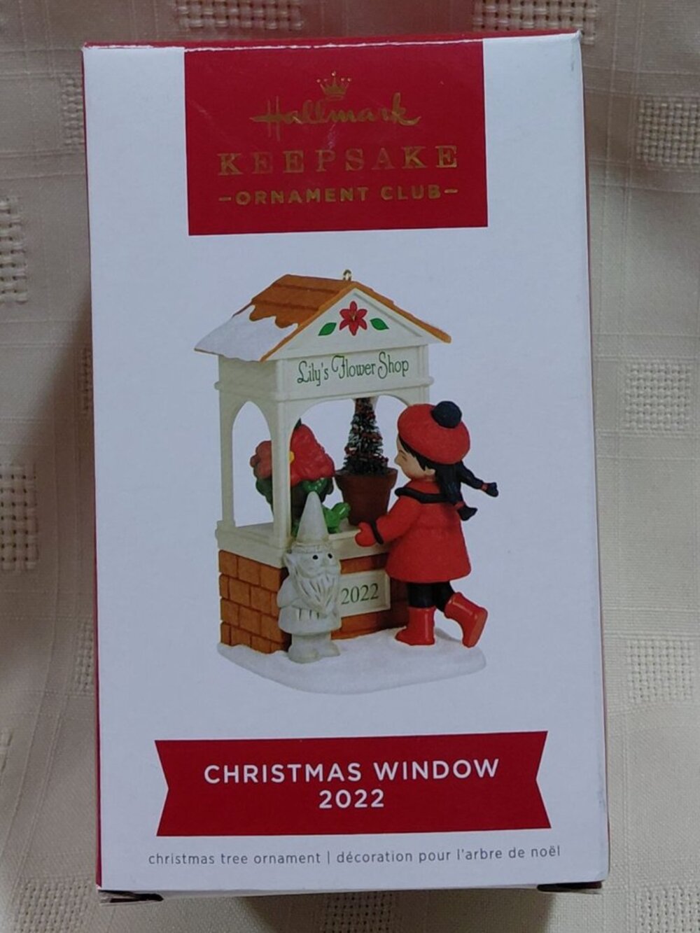NOBHallmark Keepsake Ornament Christmas Window 2022 Lilys Flower Shop